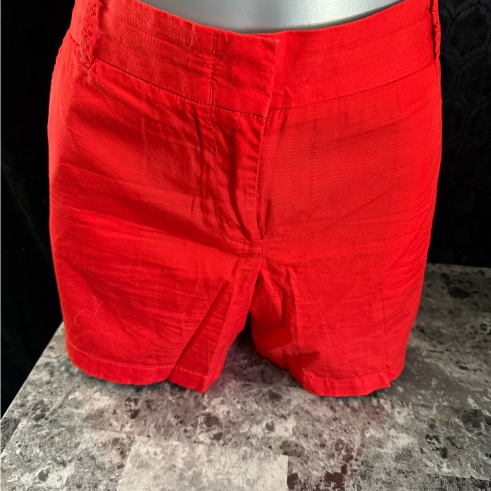 J. Crew Red Bermuda Shorts Vibrant Casual Style